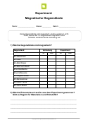 Magnetismus Kostenlose Arbeitsblatter