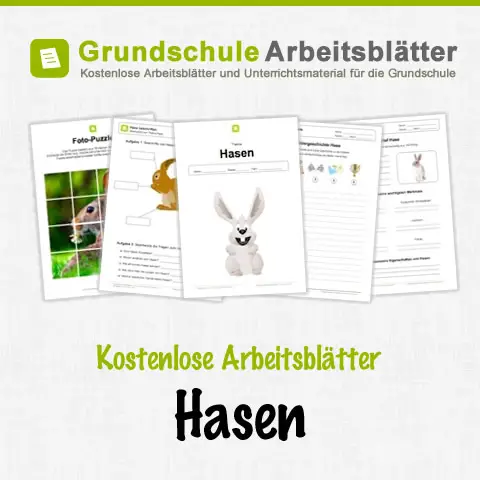 Hasen Kostenlose Arbeitsblatter