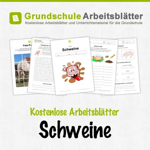 Schweine Kostenlose Arbeitsblatter