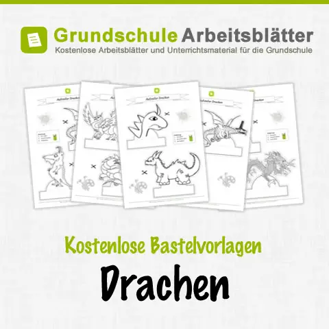 Bastelvorlagen Drachen Fur Kinder Kostenlose Arbei