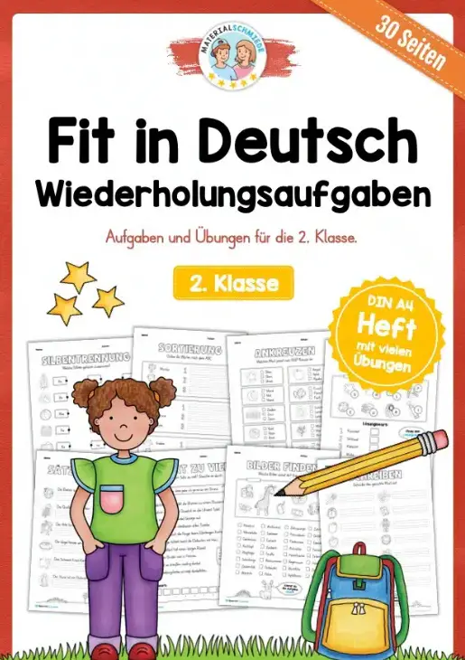 30 Deutsch Übungen für die 2. Klasse
