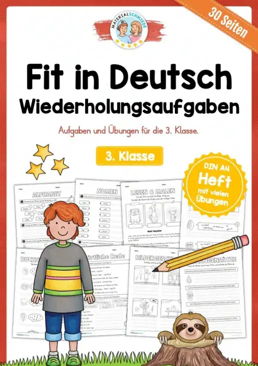30 Deutsch Übungen für die 3. Klasse