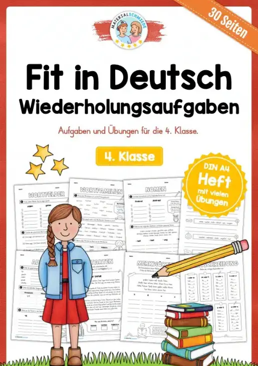 30 Deutsch Übungen für die 4. Klasse